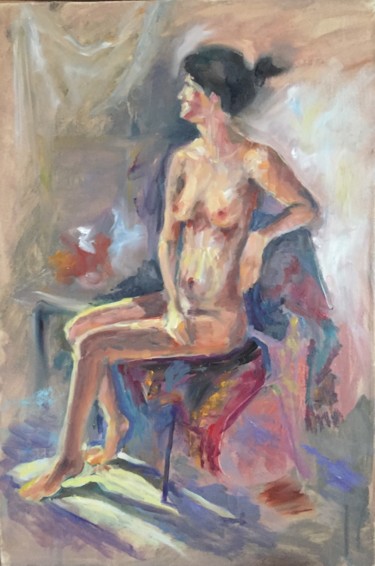 Картина под названием "Suspense" - Olga Iaroslavtseva, Подлинное произведение искусства, Масло