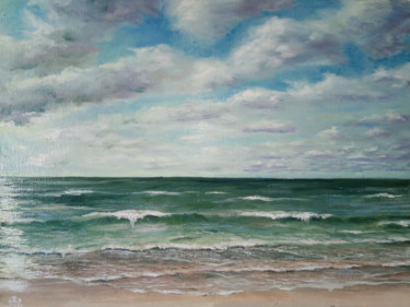 Painting titled "Sea" by Oleg Ivanishchev, Original Artwork, Oil