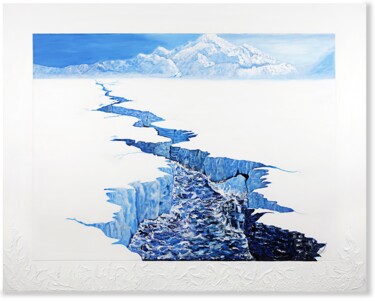 Peinture intitulée "Patagonia" par Omar Pinargote, Œuvre d'art originale, Acrylique Monté sur artwork_cat.