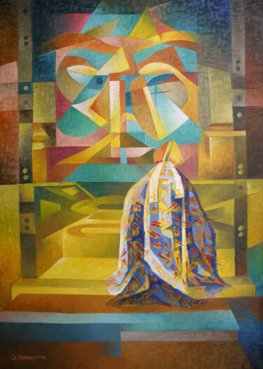 Peinture intitulée "Papa Juan Pablo II,…" par Omar Sorriente, Œuvre d'art originale, Huile