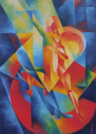 Peinture intitulée "Tango II" par Omar Sorriente, Œuvre d'art originale, Huile