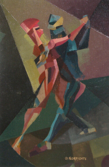 Картина под названием "Piccolo Tango IV" - Omar Sorriente, Подлинное произведение искусства, Масло