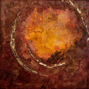 Painting titled "Requiem inferni" by Ombretta Buongarzoni, Original Artwork, Acrylic