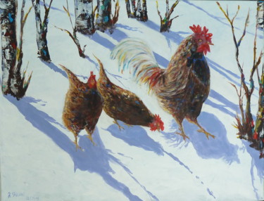 Painting titled "Winterkorn.jpg" by Rainer Jäckel, Original Artwork, Acrylic