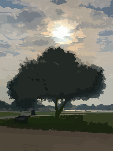 Arte digitale intitolato "Morning has broken" da Omi Sid, Opera d'arte originale, Fotomontaggio