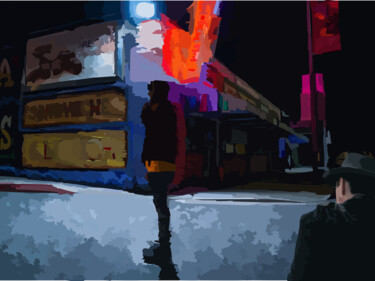 Digital Arts titled "Urban Encounters" by Omi Sid, Original Artwork, Photo Montage