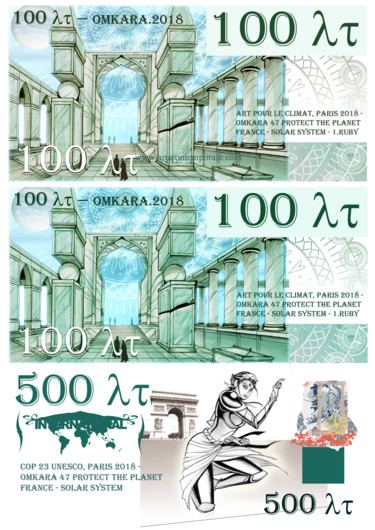 Arte digitale intitolato "100at-omkara.jpg" da Omkara, Opera d'arte originale, Pittura digitale