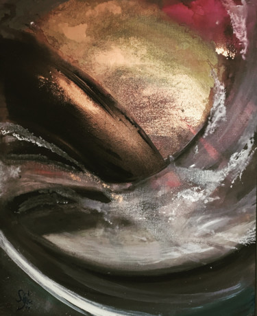 Pittura intitolato "blackol.jpg" da Omkara, Opera d'arte originale, Acrilico