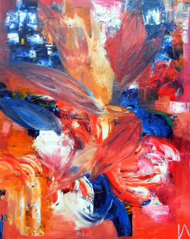 Painting titled "CELEBRATION A LA BE…" by Isabelle Nivet, Original Artwork, Oil