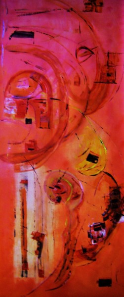 Painting titled "SERIE CHAMANISME "…" by Isabelle Nivet, Original Artwork, Acrylic
