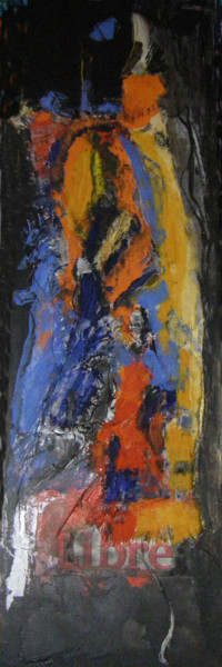 Peinture intitulée "THE TRAVELLER" par Isabelle Nivet, Œuvre d'art originale, Huile