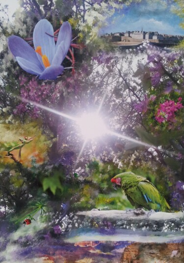 Картина под названием "NATURELUMIERE - See…" - Omsurya Sandra Inti Ruphay, Подлинное произведение искусства, Акрил