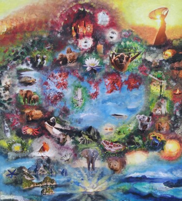 PROFONDEUR D'AMOUR - von Omsurya Sandra 50x60 cm ©2015 von Omsurya Sandra Inti Ruphay