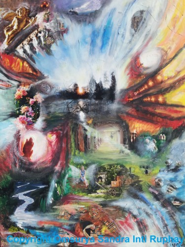 Pittura intitolato "FAHR - Im Auftrag d…" da Omsurya Sandra Inti Ruphay, Opera d'arte originale, Acrilico