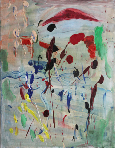 Painting titled "J.S.BACH - OBOE CON…" by Ona Lodge, Original Artwork, Acrylic