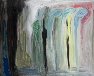 Painting titled "MOONLIGHT SONATE -…" by Ona Lodge, Original Artwork, Acrylic