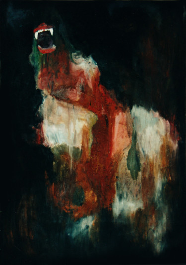 Peinture intitulée "THE BEAST" par Ona Lodge, Œuvre d'art originale, Huile