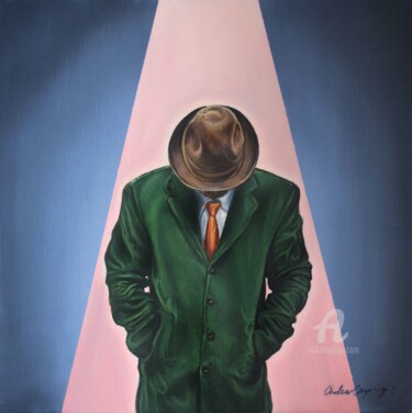 Painting titled "Doubt" by Onder Caymaz, Original Artwork, Oil