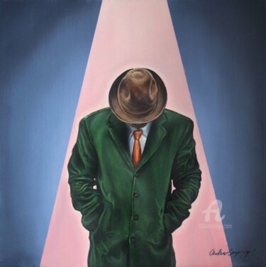 Peinture intitulée "Doubt" par Onder Caymaz, Œuvre d'art originale, Huile