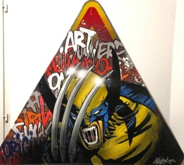 Painting titled "WOLVERINE" by Onekize, Original Artwork, Acrylic
