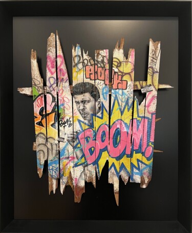 Malerei mit dem Titel "Boom! Tribute to Mu…" von Onemizer, Original-Kunstwerk, Acryl