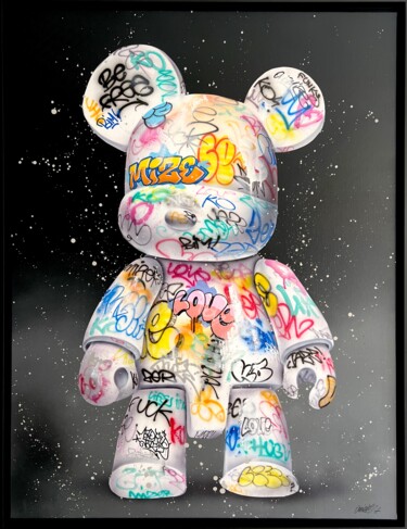 Pintura titulada "Bearbrick Vandal" por Onemizer, Obra de arte original, Acrílico