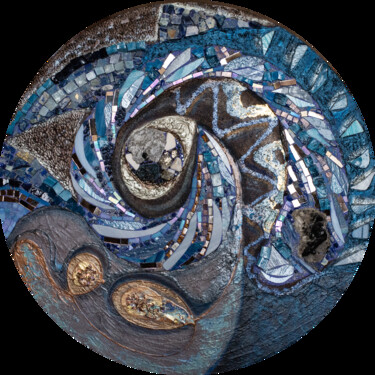 Peinture intitulée "mosaic  "Feeling th…" par Anastasia Lesyuk, Œuvre d'art originale, Mosaïque