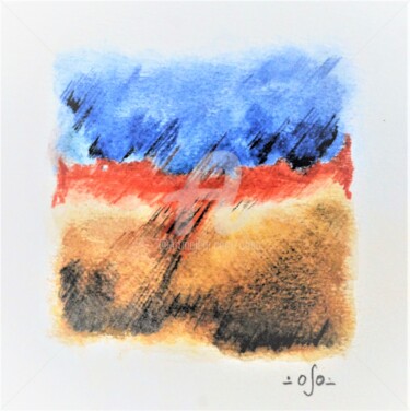 Painting titled "Fragment 4" by Oso, Original Artwork, Watercolor