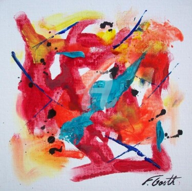 Peinture intitulée "absrtait" par Florence. Oosth, Œuvre d'art originale, Huile