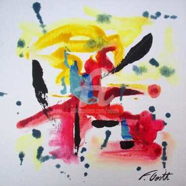 Painting titled "abstrait" by Florence. Oosth, Original Artwork, Oil