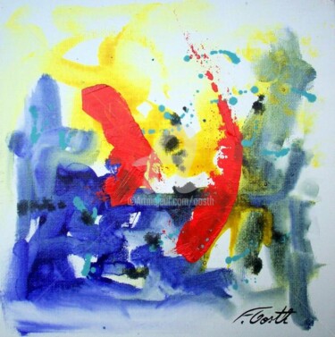 Painting titled "abstrait" by Florence. Oosth, Original Artwork, Oil