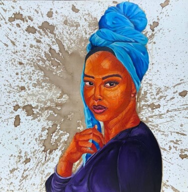 Malarstwo zatytułowany „Beauty lies in the…” autorstwa Opeyemi Aremu, Oryginalna praca, Akryl