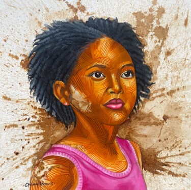 Malerei mit dem Titel "Future unfolded" von Opeyemi Aremu, Original-Kunstwerk, Acryl