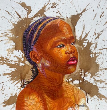 Painting titled "Future unfolds" by Opeyemi Aremu, Original Artwork, Acrylic