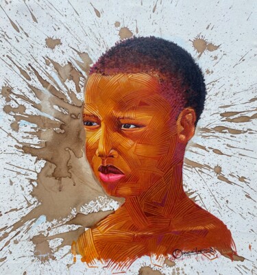 Schilderij getiteld "Tomorrow unfold" door Opeyemi Aremu, Origineel Kunstwerk, Acryl