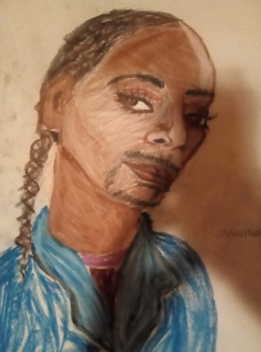 Dessin intitulée "Snoop Dogg" par Minnie House, Œuvre d'art originale, Crayon