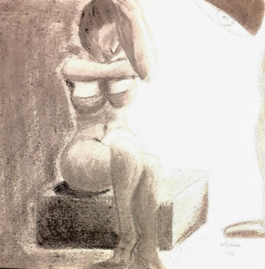 Dessin intitulée "Lucie" par Minnie House, Œuvre d'art originale, Graphite