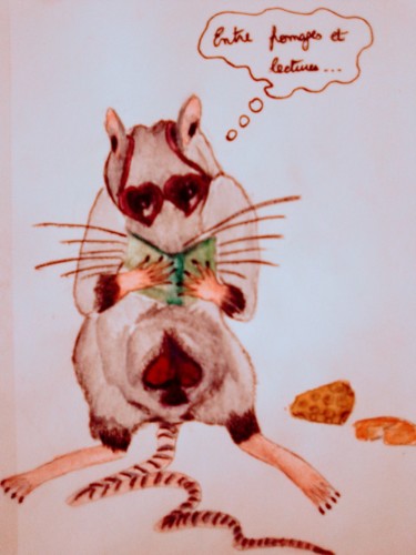 Drawing titled "Inbetween cheesy re…" by Minnie House, Original Artwork, Watercolor