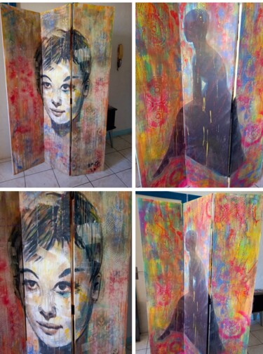 绘画 标题为“Audrey Hepburn” 由Ophélie Bonheme, 原创艺术品, 丙烯