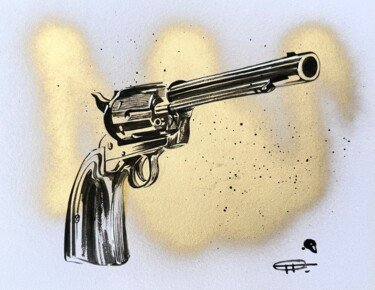 绘画 标题为“Colt gold” 由Oplyart Pavlova, 原创艺术品, 丙烯