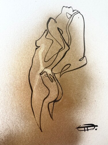 绘画 标题为“Female figure #1” 由Oplyart Pavlova, 原创艺术品, 丙烯