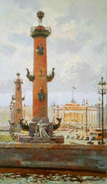 Malerei mit dem Titel "Солнечный день" von Aleksei Stepankov, Original-Kunstwerk, Öl