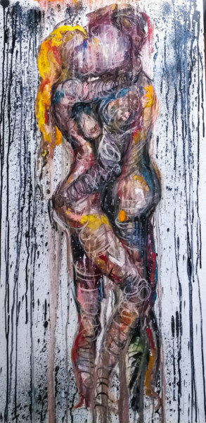 Pintura intitulada "In love 3.4" por Sasha Neschastnova, Obras de arte originais, Óleo Montado em Armação em madeira