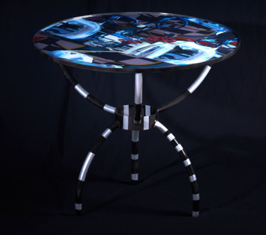 Design intitulée "table vallée des us…" par Ôr Orosco, Œuvre d'art originale, Meuble