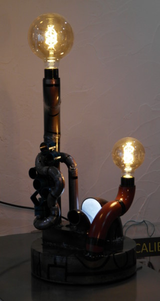 Design intitulée "Lampe de "L'apprent…" par Ôr Orosco, Œuvre d'art originale, Objets