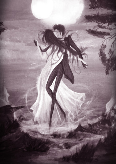 Painting titled "Nebela" by Orana Marceline, Original Artwork, Acrylic