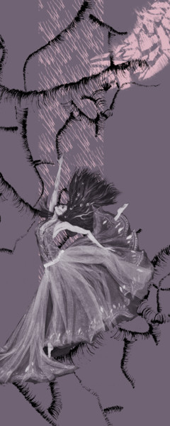 Painting titled "Ianira tree" by Orana Marceline, Original Artwork, Acrylic