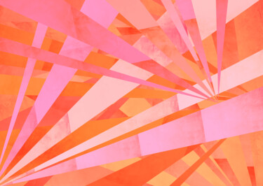 Arts numériques intitulée "Sol Rays 28-21" par Orange Calcite, Œuvre d'art originale, Peinture numérique