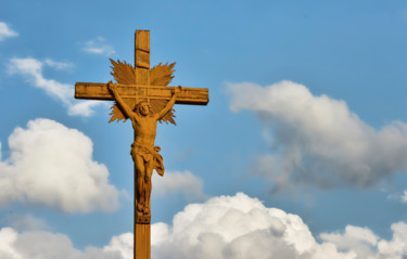 Photographie intitulée "Le Christ en Croix…" par Alain Brasseur, Œuvre d'art originale