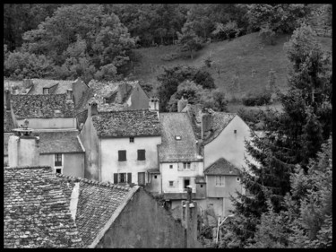 Photographie intitulée "Les toits de lauzes…" par Alain Brasseur, Œuvre d'art originale